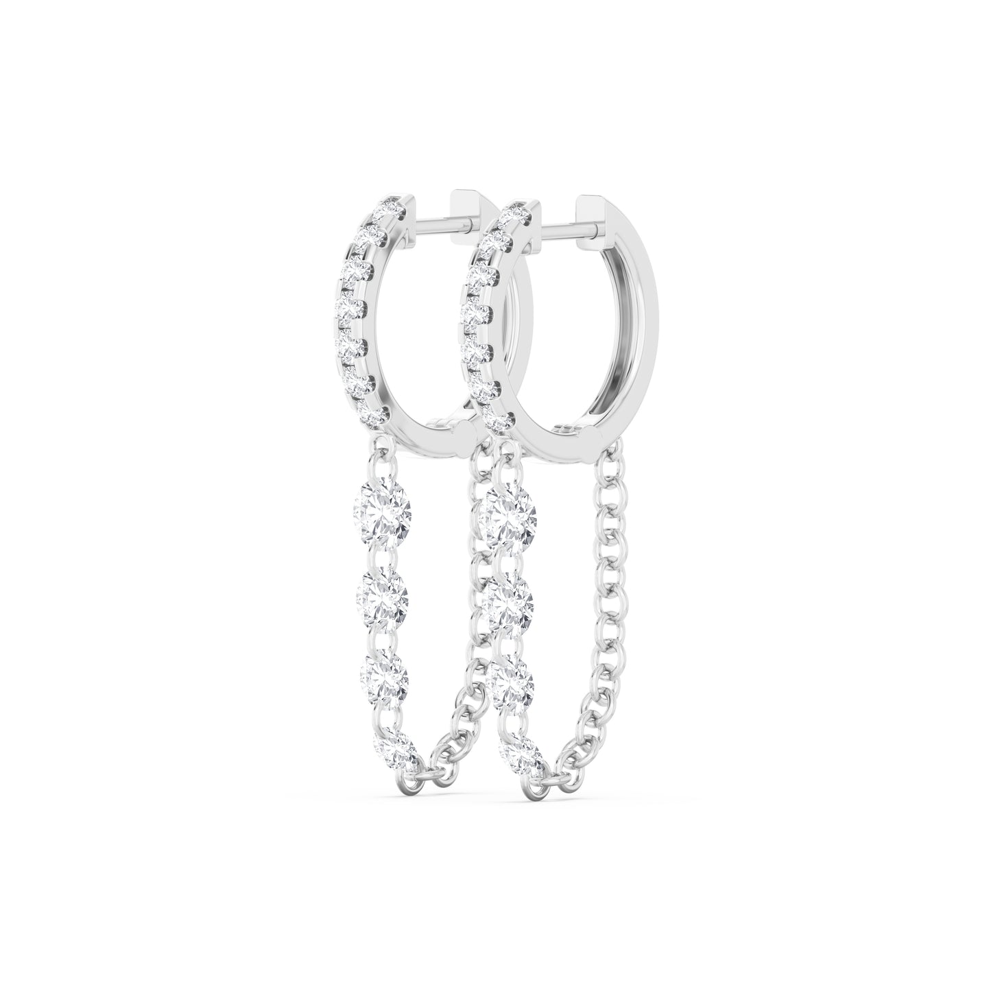 Lumière Chain Drop Huggies