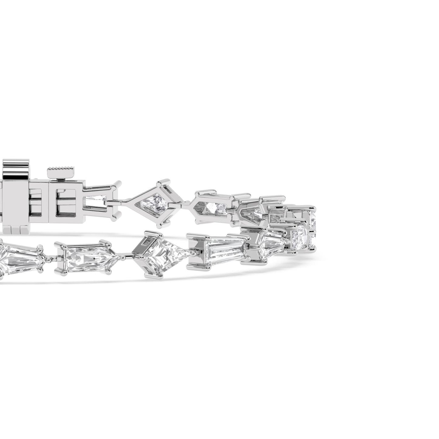 Mix and Facet Tennis Bracelet