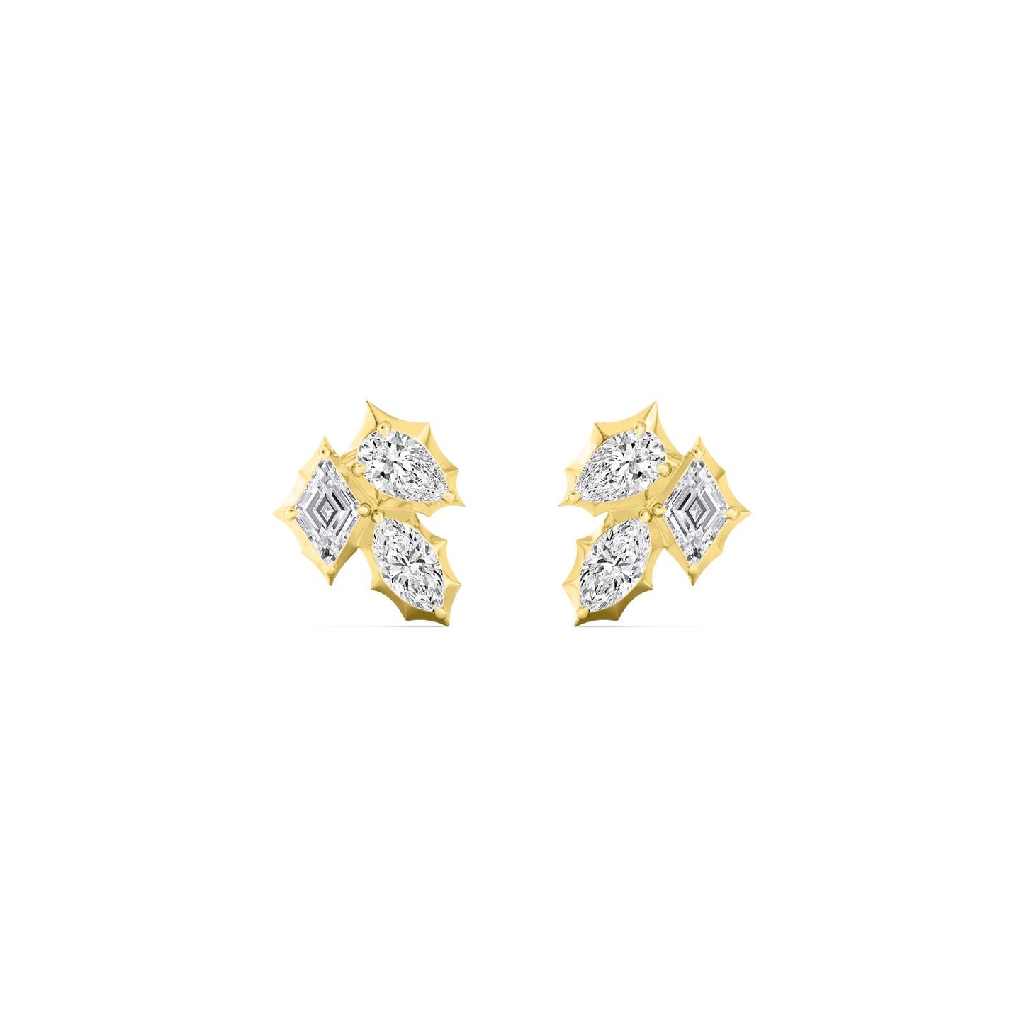 Noir Petal Studs