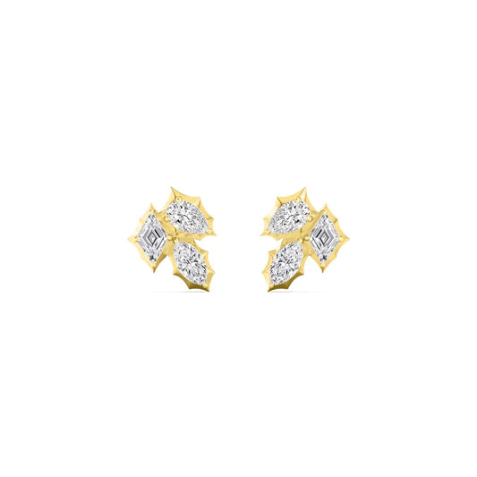 Noir Petal Studs