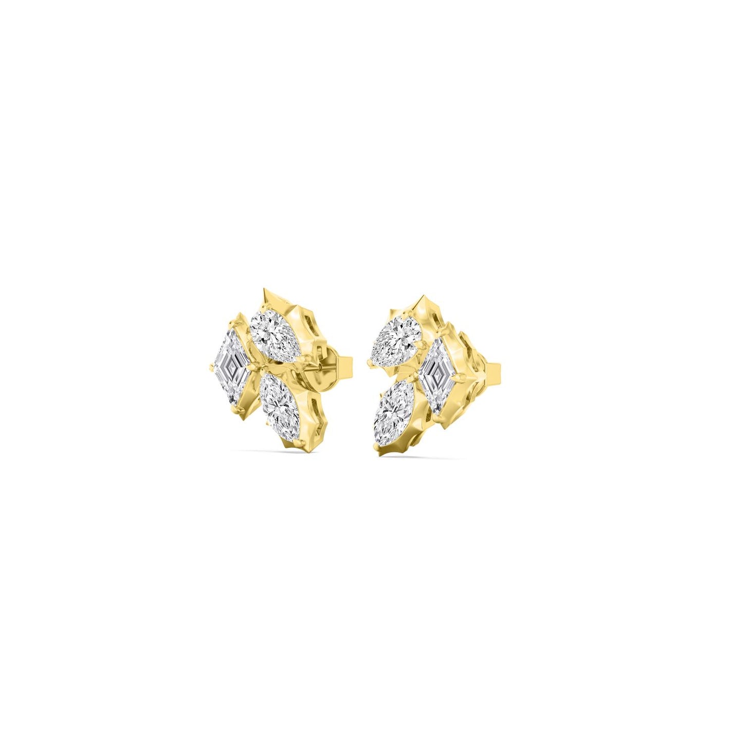 Noir Petal Studs