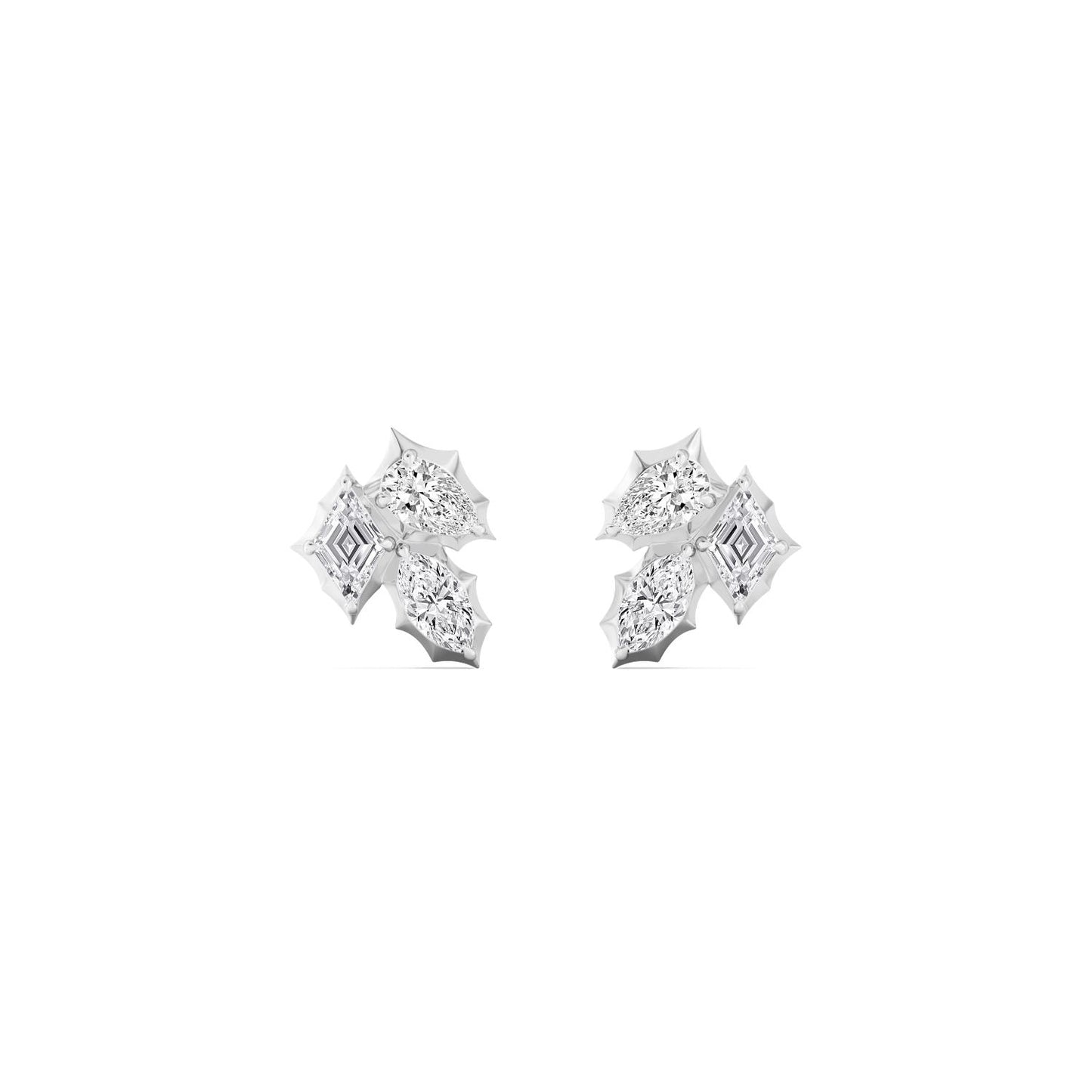Noir Petal Studs