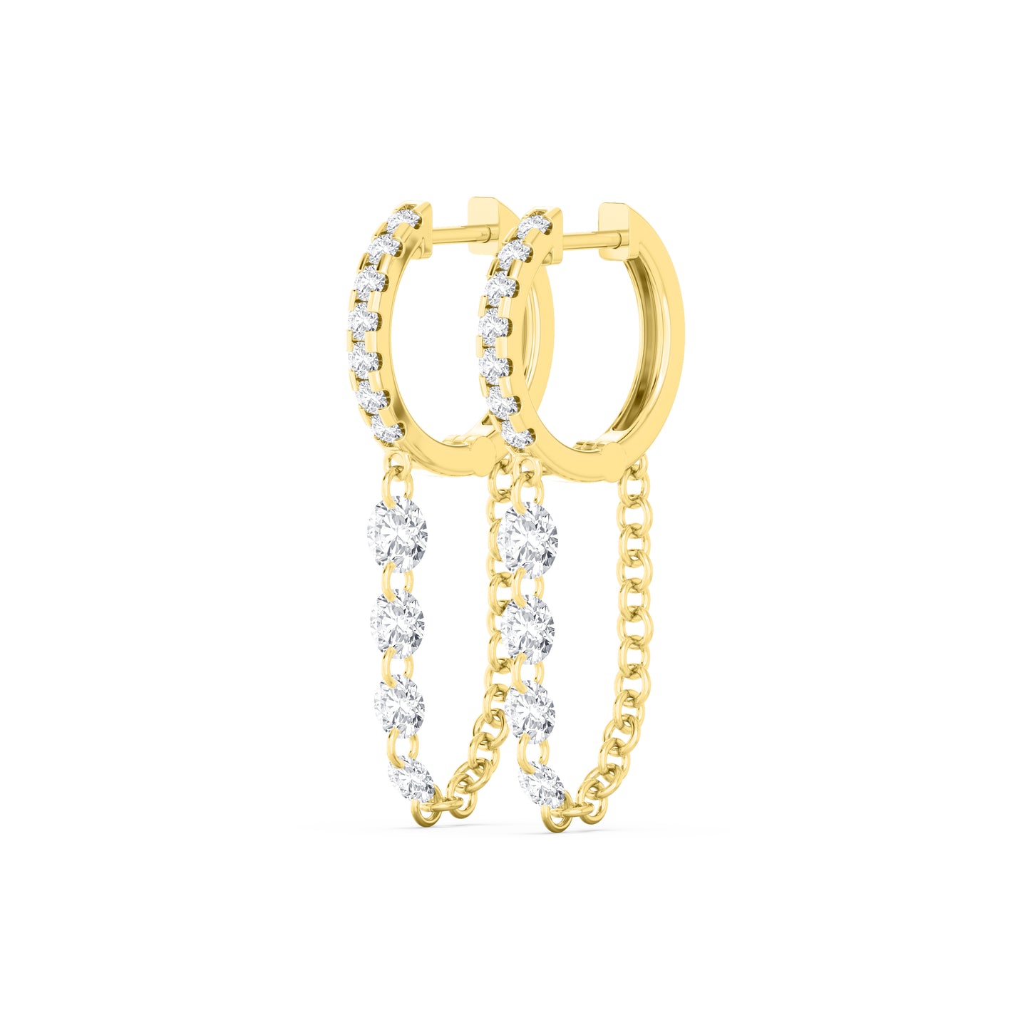 Lumière Chain Drop Huggies