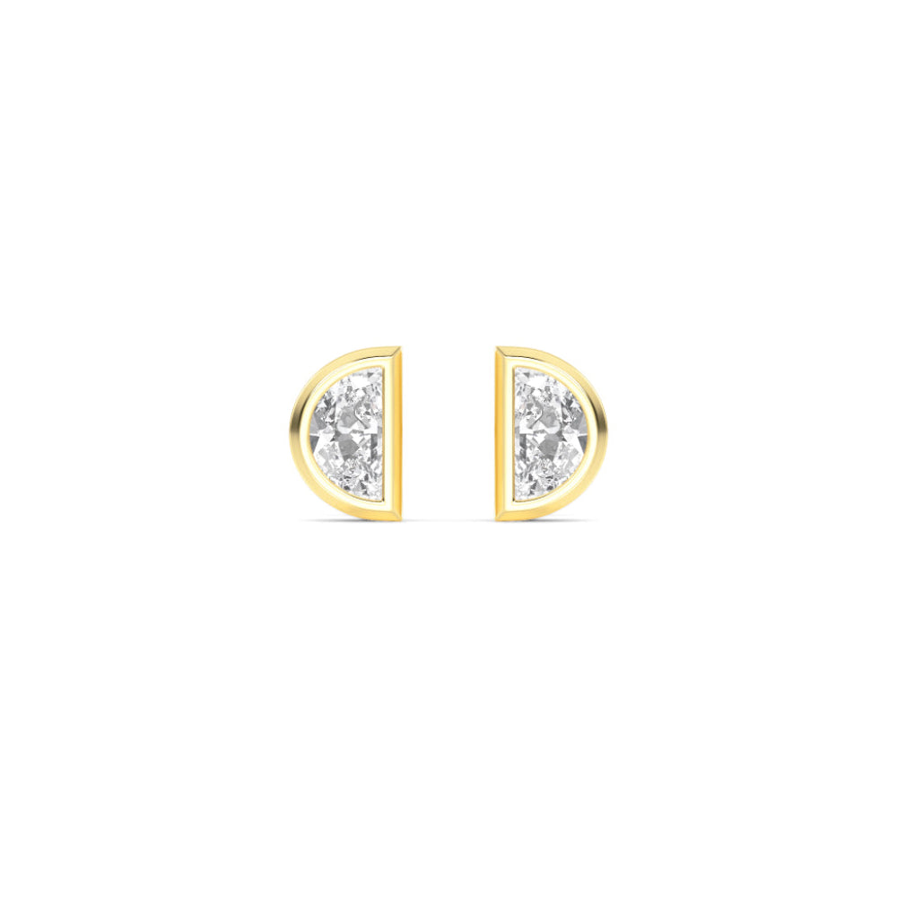 Luna Bezel Studs