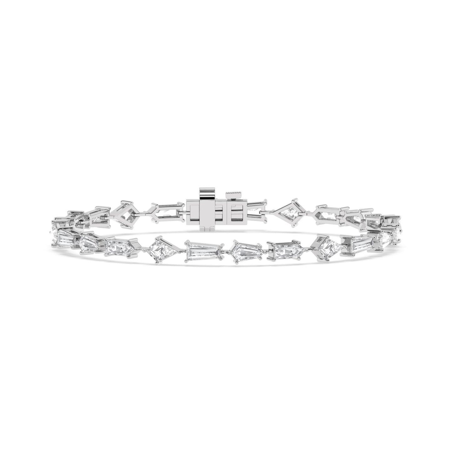 Mix and Facet Tennis Bracelet