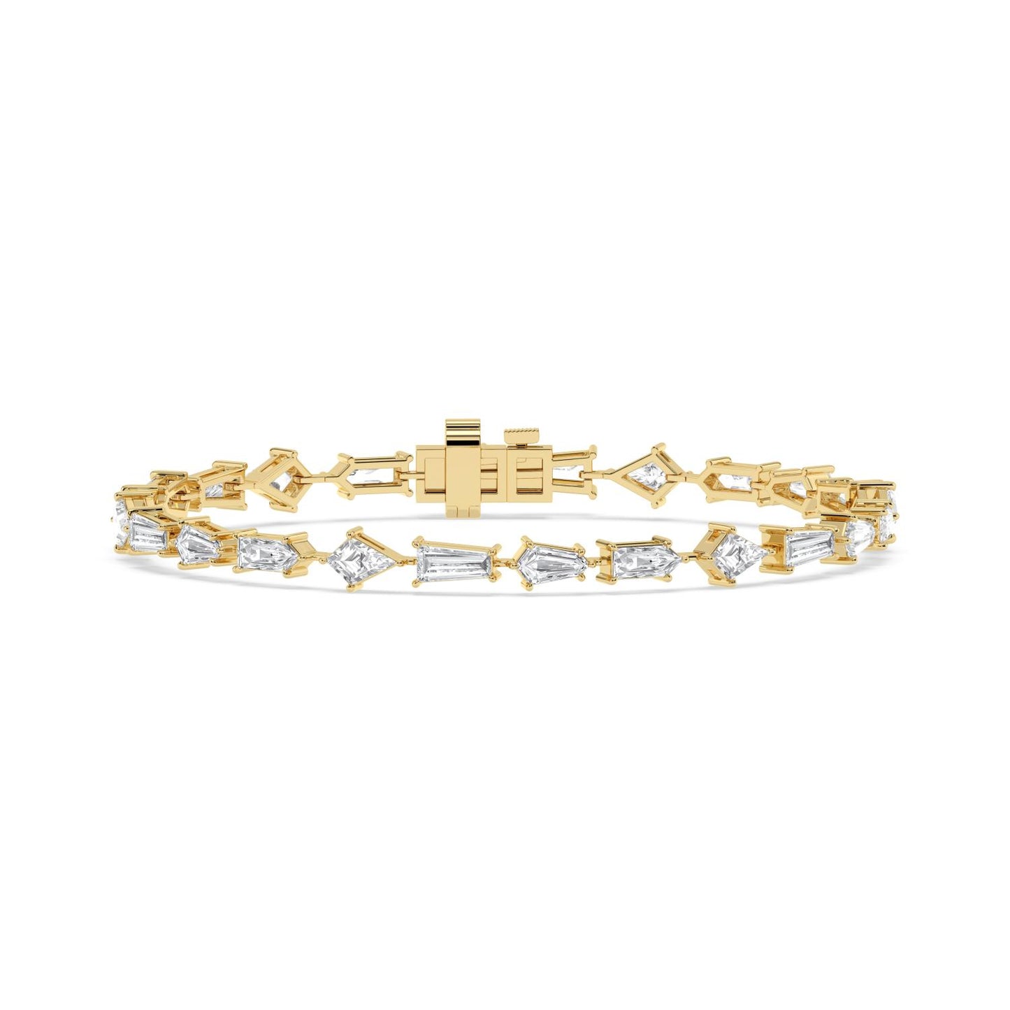 Mix and Facet Tennis Bracelet