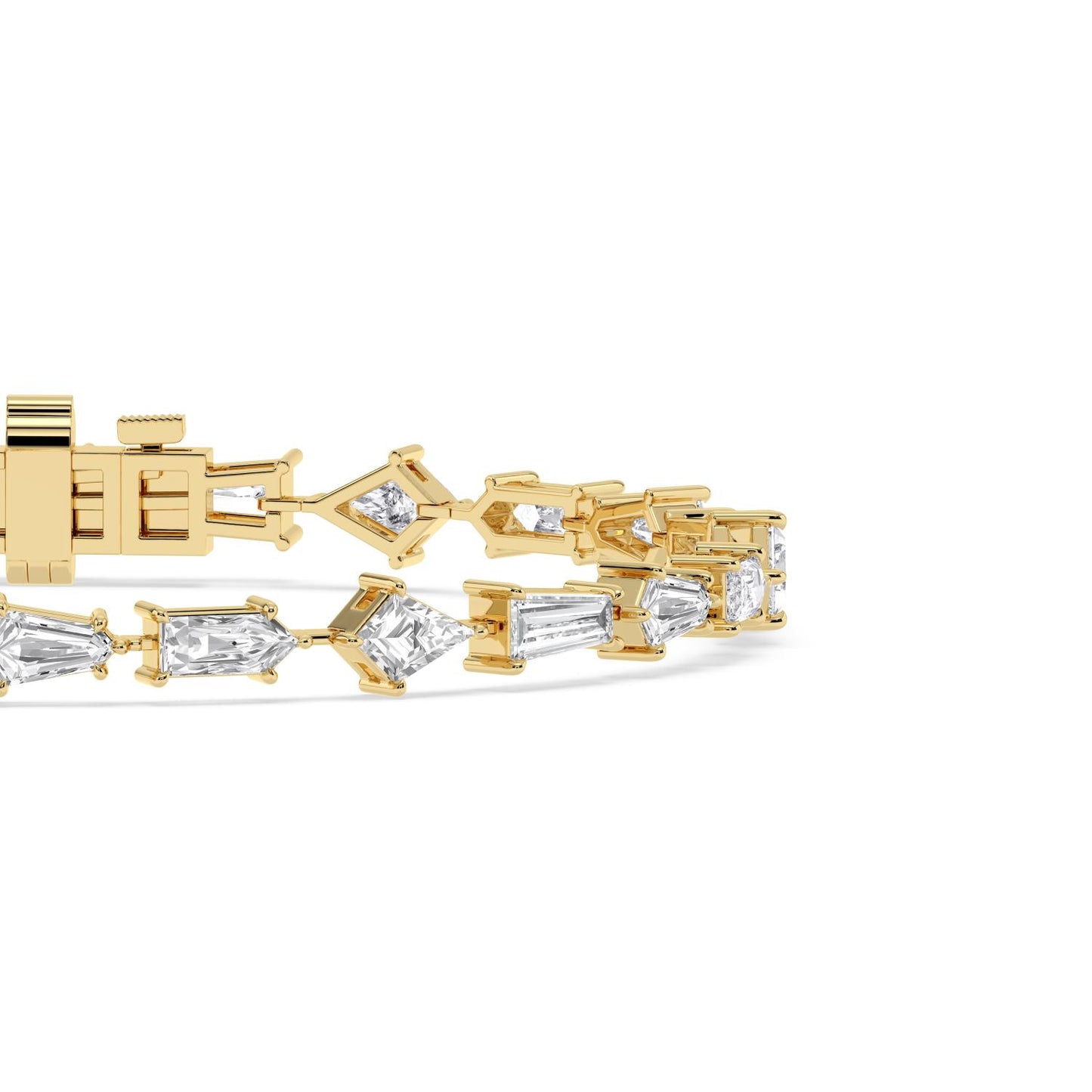 Mix and Facet Tennis Bracelet
